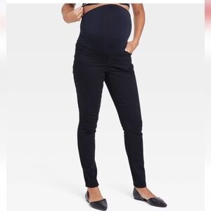 Over Belly Skinny Maternity Pants - Isabel Maternity by Ingrid & Isabel Black 4